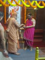 HH Swamiji arrival at Samadhi Math Mangaluru (27 June 2025.) Pictures Courtesy Shri Ganesh Damble